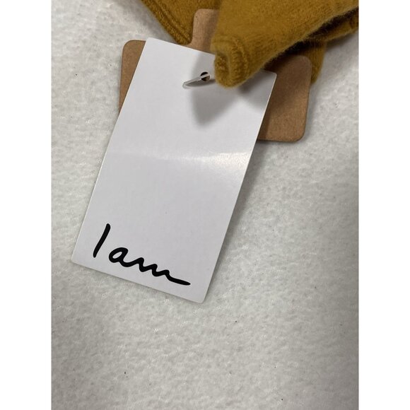 I Am Mustard Yellow Touchscreen Gloves Knit Heart Tip NWT Winter Warm - Picture 6 of 9